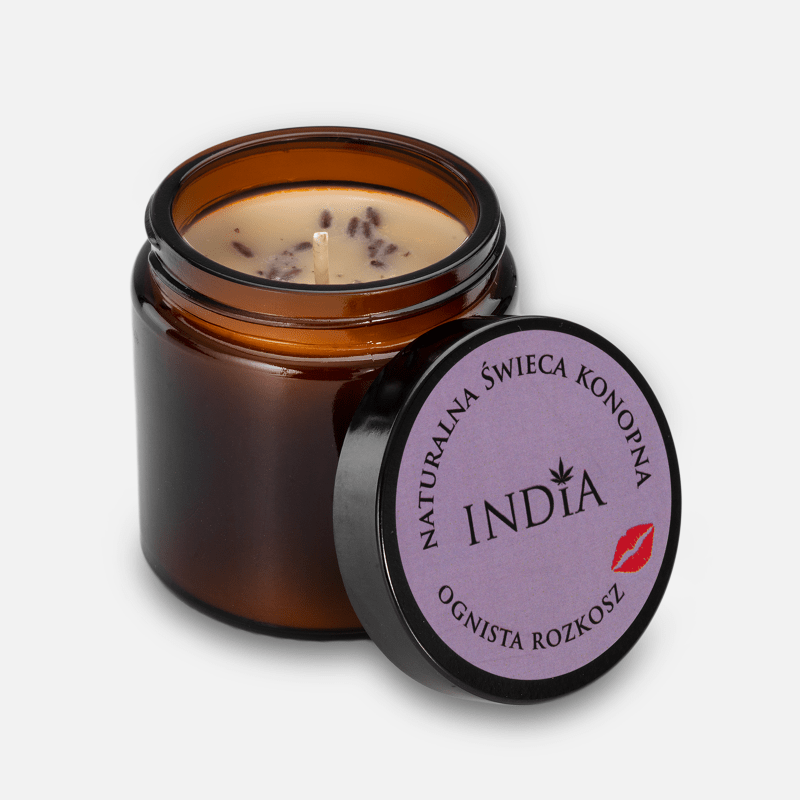 India Cosmetics naturalna świeca konopna