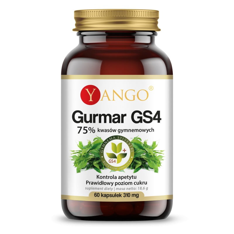 Gurmar GS4® - 75% kwasów gymnemowych - Yango - 60 kapsułek