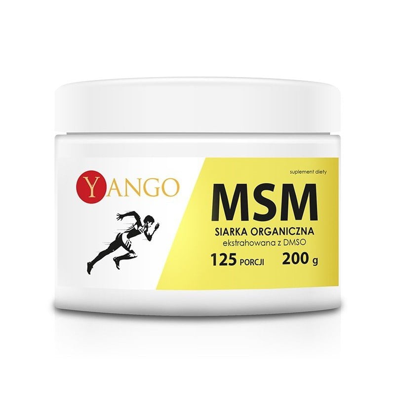 MSM - Siarka organiczna - ekstrahowana z DMSO - Yango - 200g