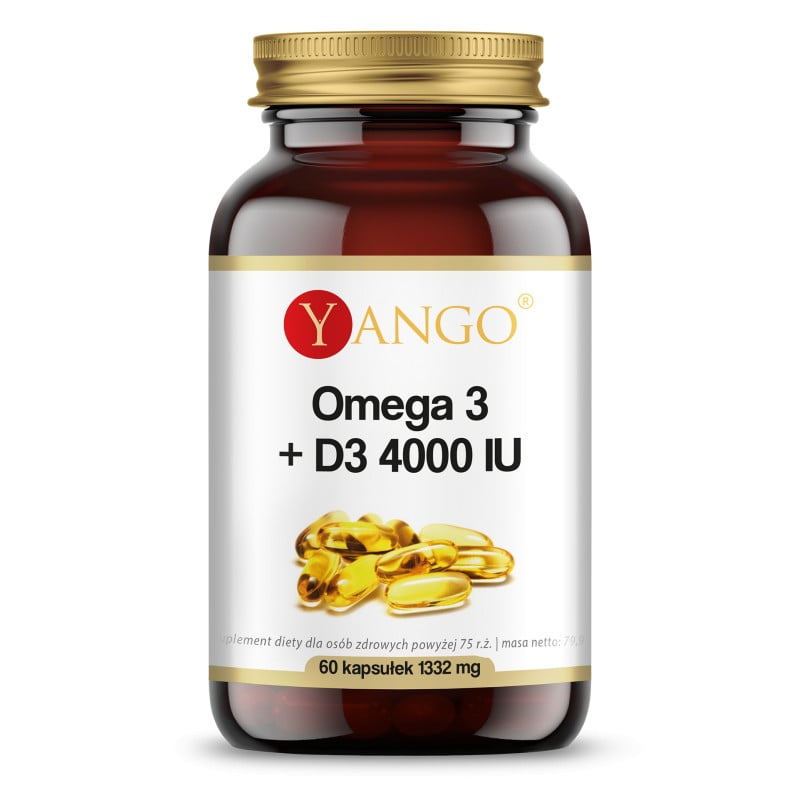 Omega 3 + D3 4000 IU - Yango - 60 kapsułek