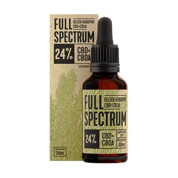 Olej konopny CBD Full Spectrum 24% CBD+CBDA 4950mg - 30 ml