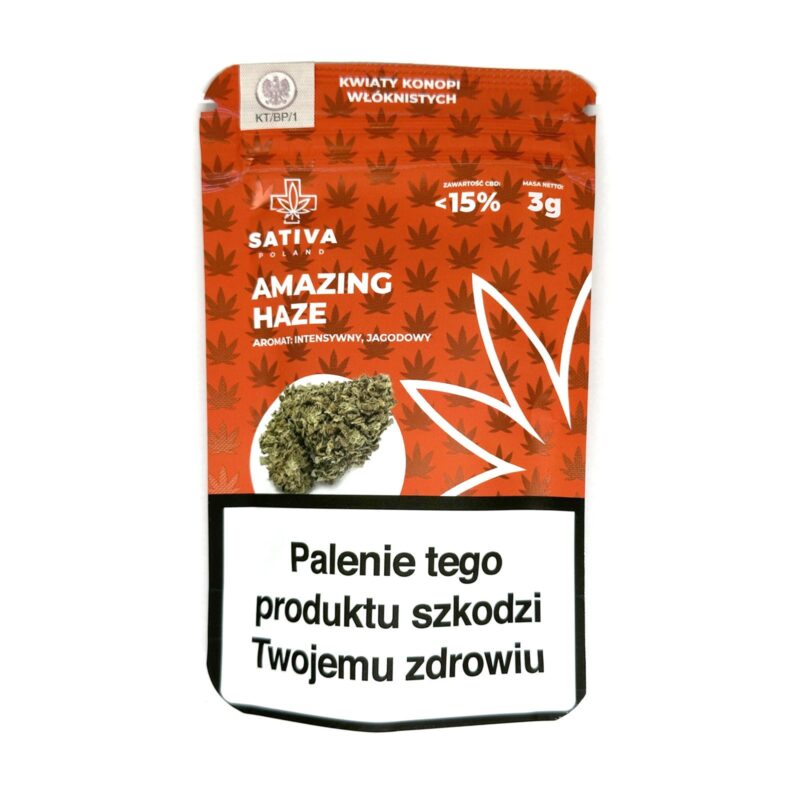 Susz konopny CBD Amazing Haze Sativa Poland - 3g