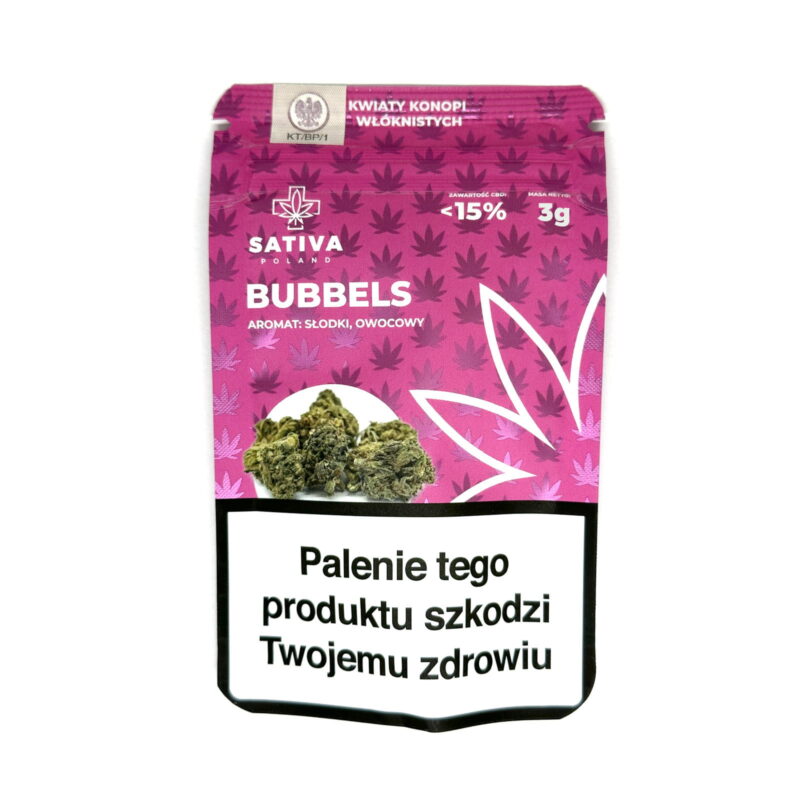 Susz konopny CBD Bubbels Sativa Poland - 3g