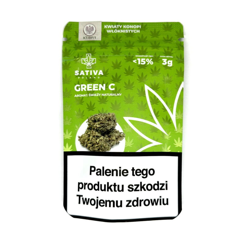 Susz konopny CBD Green C Sativa Poland - 3g