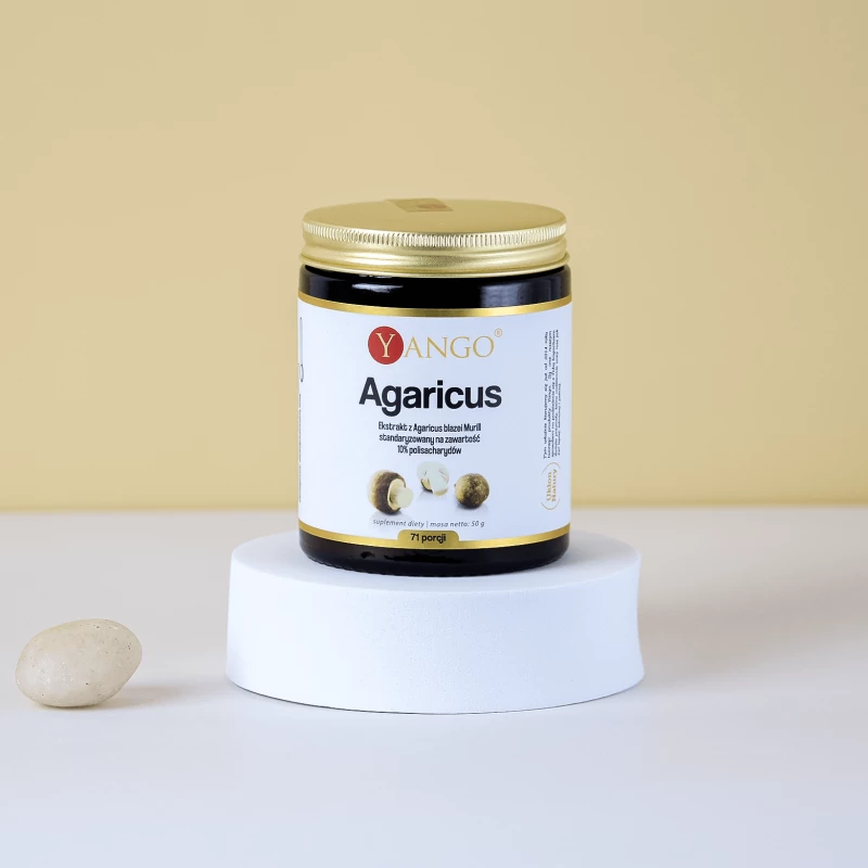 Agaricus - ekstrakt 10% polisacharydów - Yango - proszek 50g