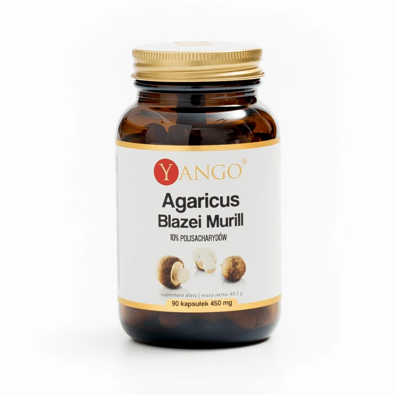 Agaricus - ekstrakt 10% polisacharydów - Yango - 90 kaps.
