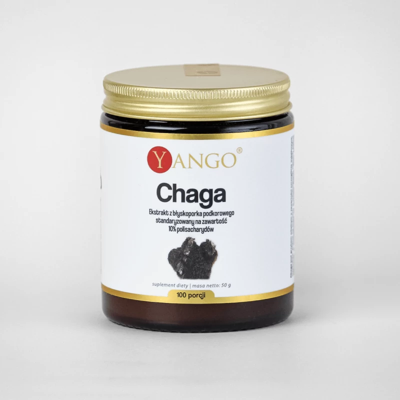 Chaga - ekstrakt 10% polisacharydów - Yango - proszek 50g