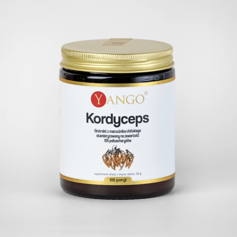 Kordyceps - ekstrakt 10% polisacharydów - Yango - proszek 50g