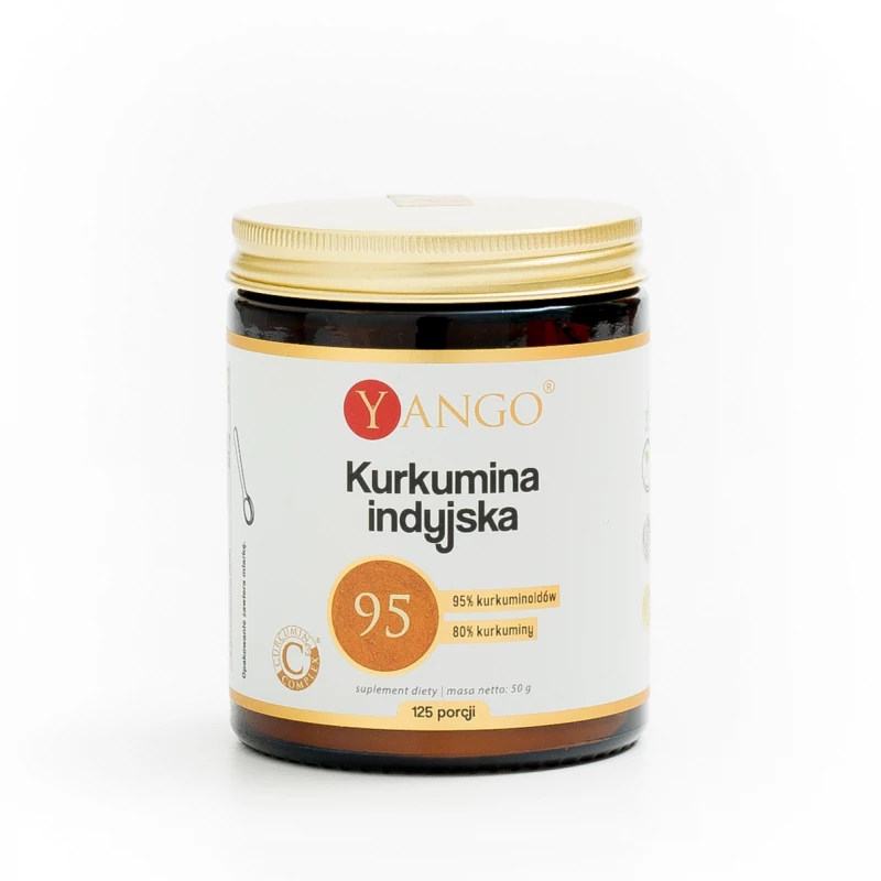 Kurkumina indyjska - Yango - proszek 50g - 125 porcji