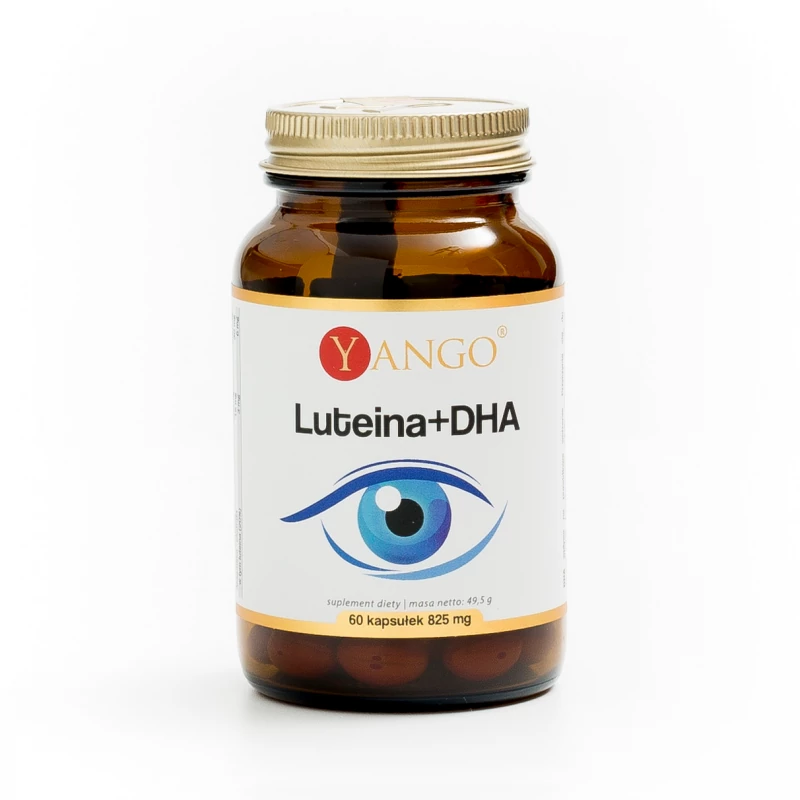 Suplement diety na oczy Luteina + DHA - Yango - 60 kaps.