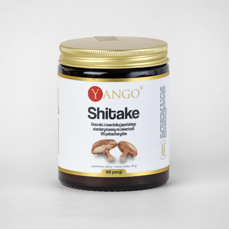 Shitake w proszku ekstrakt 10% polisacharydów - Yango - 50g proszek