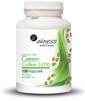 Zielona kawa Green Cofee 3200 - 100 kaps. - Aliness